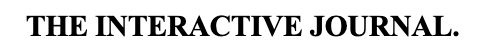 Interactive Journal Logo